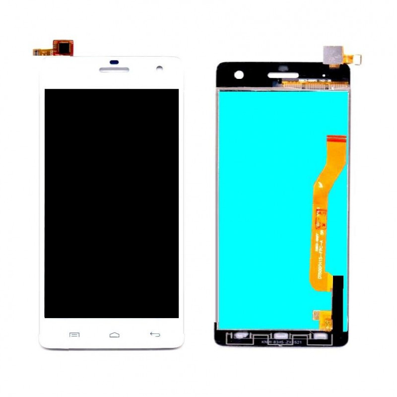 Buy Now LCD With Touch Screen For Micromax A350 Canvas Knight - White Display Glass Combo Folder
